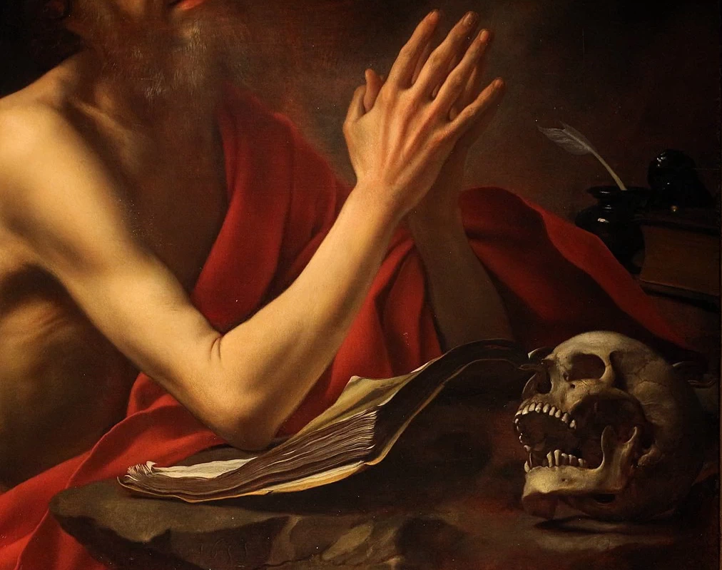 San Girolamo in preghiera - dettaglio